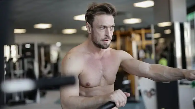 Man Doing Ab Work in the Gym